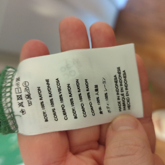 Faithfull the Brand Smocked Myrtille Dress Cottagecore Vacation Floral Green - Picture 10 of 10